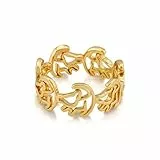 Disney Couture der König der Löwen Simba Outline Ring, gelb vergoldet, Metall, Keine Angabe