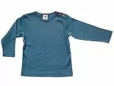 Baby Kinder Langarmshirt Bio-Baumwolle GOTS 13 Farben T-Shirt Shirt Jungen Mädchen Gr. 50/56 bis 140 (116, Taubenblau)