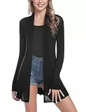 Sykooria Strickjacke Damen Sommer Leichte Lange Cardigan Dünne Sommerjacke Langarm Herbst Offene Pullover Elegant Longstrickjacke