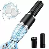 Tiazhan Handstaubsauger Akku,15000 PA/60W Tragbarer Leichter Mini Handstaubsauger Kabellos,USB Wiederaufladbar Staubsauger,Wasserdicht und Geräuscharm für Haus Auto,Teppich,Küche