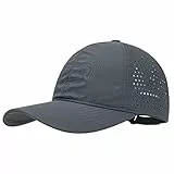 PivotWing Basecap Damen Herren Baseball Running Cap Laufmütze Schirmmütze Sonnenschutz Lauf Cap Cappy Männer Frauen Mesh Sport Hat for Running Golf Tennis Mützen Laufmützen, Dunkelgrau