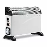 TROTEC Konvektor Heizung TCH 22 E – Heizleistung 750 W / 1250 W / 2000 W – Elektro Heizkörper mit Timer
