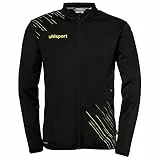 uhlsport Herren Score 26 Classic Jacke Sport Fußball Trainingsjacke Sweatshirt Sweatjacke, Schwarz/limonengelb, 5XL EU