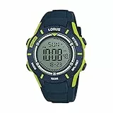 Lorus Kids Jungen-Uhr Chronograph Edelstahl und Kunststoff mit Silikonband R2365MX9