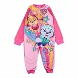 Disney Stitch & Lilo oder PAW Patrol Skye Mädchen Jumpsuit Einteiler aus Fleece Schlafoveralls Onesie Kuschelanzug 3-8 Jahre Nachtwäsche (DE/NL/SE/PL, Numerisch, 98, 128, Regular, Rosa)