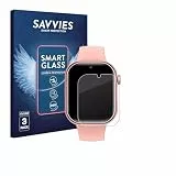 Savvies 3 Stück Panzer Schutz Glas für Naixues Kids Smartwatch GPS 9H Schutzfolie HD Klar, Blasenfrei, Anti-Fingerabdruck, Stoßfest, Displayschutz