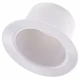 Gadpiparty Mini Schnee Mann Hut Weiß Kleiner Zylinder Hut FüR Puppen Und Haustier-Dekoration Handgefertigter Stoff 3.5X3.5X1.8 Zoll FüR Winterparty Und Diy Bastelprojekte