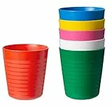 Ikea Becher Kalas 304.212.97 Kinderbecher-Set, BPA-frei, mehrfarbig, 6-teilig