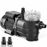 MONZANA® Filterpumpe 10.980 l/h mit Vorfilter Poolpumpe Umwälzpumpe Sandfilter Pool Pumpe 11,0m Förderhöhe Poolfilter