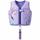 Gogokids Kinder Schwimmweste 15-30kg, Schwimmen Lernen Float Bademode für Kleinkind, Baby Ultra-weiche Schwimmkraft Neopren Jacke mit Verstellbarem Zwischengurt für Schwimmen, Pool & Strand, 1-8 Jahre