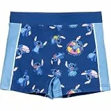 CERDÁ LIFE´S LITTLE MOMENTS Boxer-Badehose mit Stitch-Logo für Kinder, blau, 8 Jahre