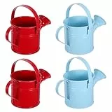 Hemoton 4Pcs Gießkanne Garten Gießkanne Klein Gießkanne mit Düse Und Griff Gießkanne Zimmerpflanzen Kindergießkanne für Houseplants Indoor Outdoor Bonsai Gießkanne