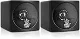 Pyle Regallautsprecher Passiv – Bookshelf Speakers – Regal-Lautsprecher oder Wandlautstärker als Standlautsprecher, Stereo Lautsprecher 100 Watt, 2x Passive Lautsprecher Boxen, Mini Soundsystem 7,6cm