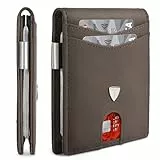 Tomylv Geldbörse Herren Slim RFID Blocking Portmonee Herren mit 13 Kartenetui