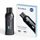 15V HQ8505 Typ-C Rasierer Ladegerät Adapter Ladekonverter für Philips Oneblade QP6530/QP6520/QP6620/QP6510, Shaver Series mit Ladeanzeige, HQ850 Mini USB-C Konverter Charger Adapter (ohne Kabel, 1 PC)