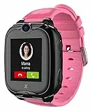 XPLORA XGO 2 - Telefon Uhr für Kinder (SIM-frei) - 4G, Anrufe, Nachrichten, Schulmodus, SOS-Funktion, GPS, Kamera, LED-Licht und Schrittzähler - 2 Jahre Garantie (ROSA)