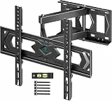 PERLESMITH TV Wandhalterung, für 26-60 Zoll Fernseher bis zu 40 kg, Schwenkbare Neigbare TV Halterung 43 55 Zoll, Wandhalterung Fernseher Max. VESA 400x400 mm, PSMFK10