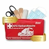 KALFF 7151 KFZ-Verbandtasche DIN Standard DIN 13164 mit Erste-Hilfe Broschüre