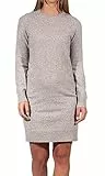 VERO MODA Mini Strickkleid Meliert Langarm Rundhals Regular Fit Kleid Kurz Basic Oberschenkellang VMDOFFY