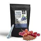 Traubenkern OPC Extrakt | 500g Pulver | ohne Zusatzstoffe | Traubenkernextrakt - grape seed extract powder | hochdosiert naturrein vegan (Pulver 500g)