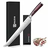 PAUDIN Fleischmesser extrem scharf 30cm als Schinkenmesser Tranchiermesser Lachsmesser Dönermesser Küchenmesser aus hochwertigem Edelstahl mit ergonomischem Holzgriff