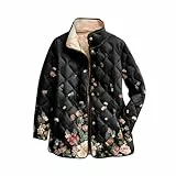 Damen Wintermantel Leichte Steppjacke Teddy Jacke Damen-Mäntel Puffit Winter Blau Teenager Mädchen Übergangsjacke 2Xl