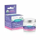 Lansinoh Organic Nipple Balm 60ml Natural Breastfeeding Cream, natural ingredients, tasteless, odourless, care for nipples when breastfeeding & dry skin when pregnant