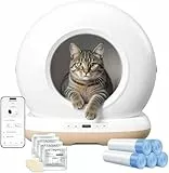 AstroPet Automatisches Katzenklo, Selbstreinigende Katzentoilette mit Matte, APP-Steuerung, UV-Sterilisation, Mehrfacher Sicherheitsschutz, Elektrisches Katzenklo für Mehrere Katzen