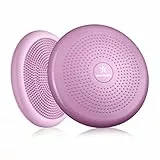 BODYMATE Ballsitzkissen inkl. Pumpe PRINCESS-PINK 34cm Durchmesser - Balance-Kissen, Luftkissen, Balance Pad, Noppenkissen - Core-, Fitness-, Reha-, Koordinations- und Rückentraining