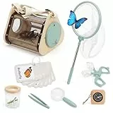 WOODENFUN Forscherset für Kinder Holzspielzeug Set 8PCS Bug Hunting Kit für Kinder Abenteuer Entdecker Bug Set Outdoor Spielzeug 3 Jahr +