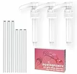 Dosierpumpe Kompatibel mit Best Body vital Drink Nutrition, 3 Stück Vital Drink Erstazpumpe Wiederverwendbarer Pumpspender mit 3 Langen und 3 kurzen Schläuchen für 500ml/1000ml Flaschen