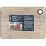 Chef Aid Bambus-Schneidebrett, 28 x 20 x 1,5 cm, Ökologisches und Langlebiges Küchenbrett für die Essenszubereitung