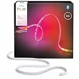 Philips Hue Flux 3m LED-Lightstrip, 1200 lm, lebendige Farben, flexible Innenbeleuchtung, Chromasync™-Farbmischung, RGBWWIC, zuschneidbar, erweiterbar, wiederverwendbar, App- und Sprachsteuerung