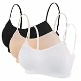 Litthing Damen Sport BH Nahtlos Komfort-BHS Gepolsterte Damen-Oberteile Verstellbarer Träger Bralettes Weste-Stil Athletisches kabelloses Wickel-Brust-Crop-Top für Yoga Fitness Training