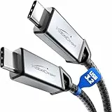 KabelDirekt – USB C Kabel All-in-One, USB 3.2 Gen 2, Metallstecker + Braiding – 2m (für Daten/Video mit 20Gbit/s, schnelles Laden mit 240W, universelles Datenkabel/Ladekabel/Monitorkabel, Schwarz)