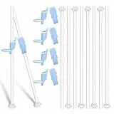 4 Paar Katzenpfoten Essstäbchen mit Essstäbchen Hilfe, Cat Paw Chopsticks Set für Anfänger Umgang mit Stäbchen zum Essen zu Lernen, für Haus zu Restaurants und als Geschenk für Katzenliebhaber