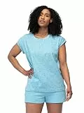 greenjama Damen Schlafshirt Kurzarm aus Bio Baumwolle, GOTS Zertifiziert