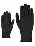Ziener Kinder LISANTO Junior Multisport Freizeit-/ Funktions-/ Outdoor-Handschuhe | Atmungsaktiv, Touch, Pontetorto, Black, 7, 802053, Schwarz