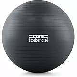 Core Balance, berstsicherer Gymnastikball - für Fitness Yoga Schwangerschaft - 55cm 65cm 75cm 85cm - inkl. Luftpumpe