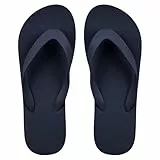 Aomig Unisex Flip Flops Surfen Zehentrenner Toe Split Flip Flops Herren Thong Sandals Bequeme Flip Flop Bathing Shoes Sommerstrand Dusche Schwimmen Sandalen Täglich Beach Pool (Dunkelblau,EU:41/42)