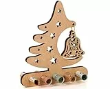 Giftota Holz Weihnachtsdeko - Gästebuch aus Holz - Christbaumschmuck - Geburtstagsgeschenke für Frauen, Männer, Freunde