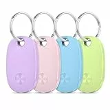 Smart Tracker Tag 4er Pack, 2025 Neue Koffer Tracker Kompatibel mit Apple Wo ist? APP (iOS NUR, Android Not Supported), Bluetooth Key Finder für Gepäck/Taschen/Koffer, Austauschbarer Akku