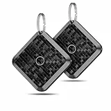 Smart Tag kompatibel mit Apple Wo ist? App (nur iOS), Schlüsselfinder für Pässe/Handtaschen/Rucksäcke, Gepäck-Tracker, Lauter Piepton, Austauschbare Batterien, IP67 Wasserdicht, 2er-Pack