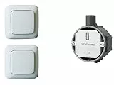 Funk Schalter Set - Funk-Einbauschalter + 2 x Funk-Wandschalter, für Leuchten und Geräte bis max. 1000W
