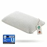 VELANIQUE® Air Comfort Flow+, Orthopädisches Nackenstützkissen - Air Comfort-Bezug, perforierter Memory Foam Kopfkissen, Ergonomisches Kissen, atmungsaktiv, Frischer Schlafkomfort, 60×40×15 cm