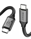 Silkland 40Gbps USB4 für Thunderbolt 4 Kabel 2M, USBC Kabel 240W PD3.1 48V/5A, 8K@60Hz 4K@144Hz HDR USB C mit Thunderbolt 5 für Macbook, Android Auto, iPad, Dock, PSSD, iPhone 17/16/15, Monitor, Dock