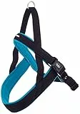 Nobby Norwegergeschirr Mesh Preno, türkis L: 60-76 cm + 46 cm, B: 25/35 mm, 1 Stück