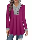 Datuhao Damen Winter Elegant Strick Oversized Pullover Tailliert A-Linie Tunika Herbst Sweatshirt Langarm Oberteil A-Form Shirt Elegant Winter Frauen Pullover Lang