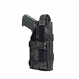 EXCELLENT ELITE SPANKER Taktische verstellbare Pistolenholster für M1911 Glock 17 G18 G19 G26 G34 XD-45acp CZ P-10C Molle Holster (MCB)