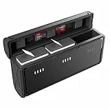 TELESIN Akku Ladegerät für GoPro Mission 1 Pro & Hero 13 Black, 3-Fach Schnellladegerät kompatibel mit Original Akkus, Tragbare Akku-Ladestation mit SD-Karten-Aufbewahrung und LED-Ladeanzeige